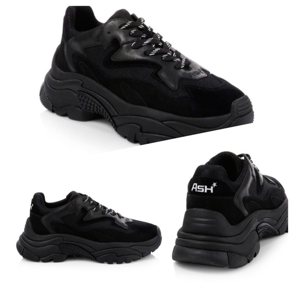 ash addict sneakers black